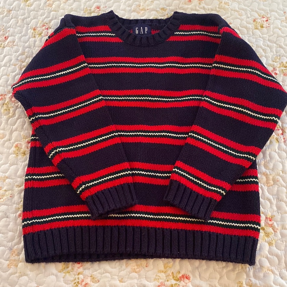 Vintage Gap 100% cotton striped sweater
